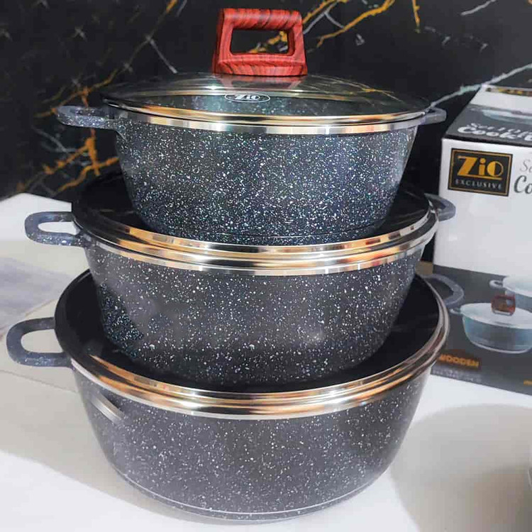 قابلمه گرانیتی 10 پارچه زیو مدل Z_7106