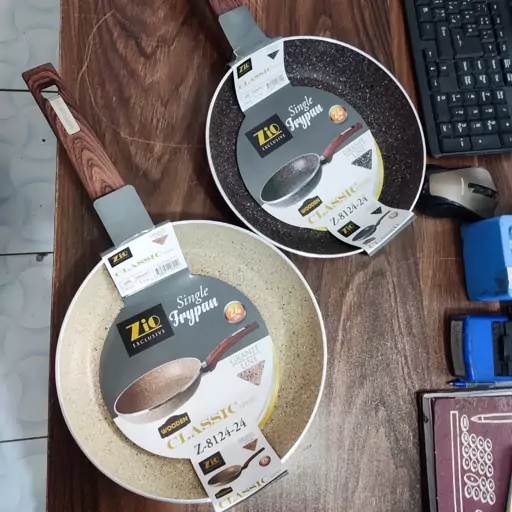 ماهیتابه گرانیتی تک دسته بدون درب تکی زیو مدل Z_8124
